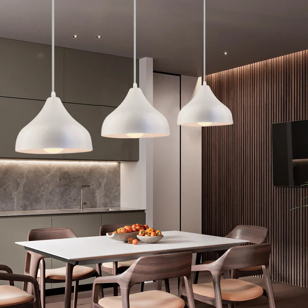 Industrial Pendant Lights: Modern LED Hanging Lamps for Home Living Room Kitchen Decor