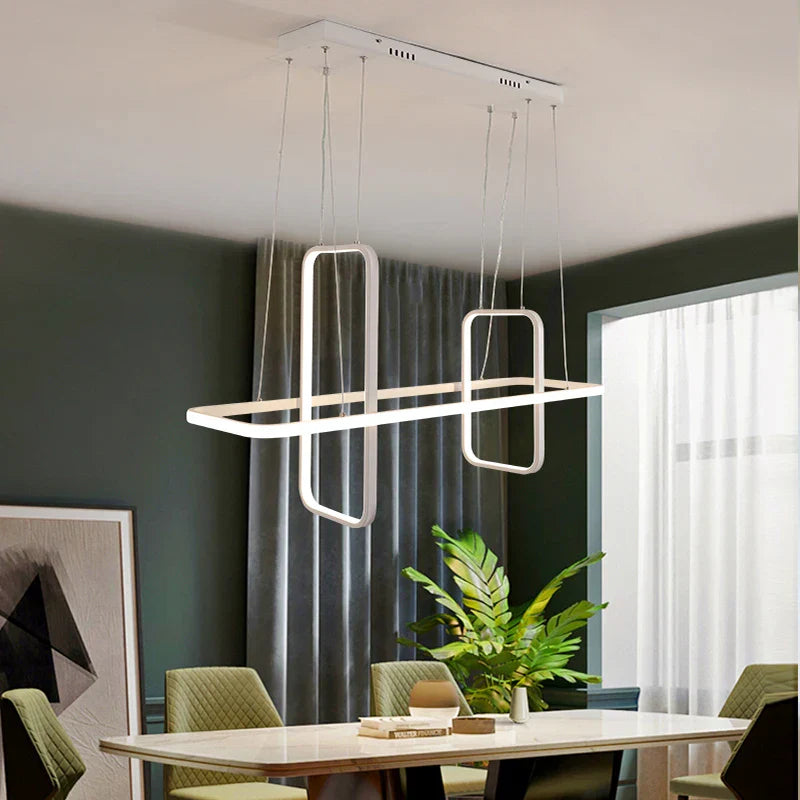 Matte Black/White/Gold Nordic Modern LED Pendant Lights for Dining Living Room