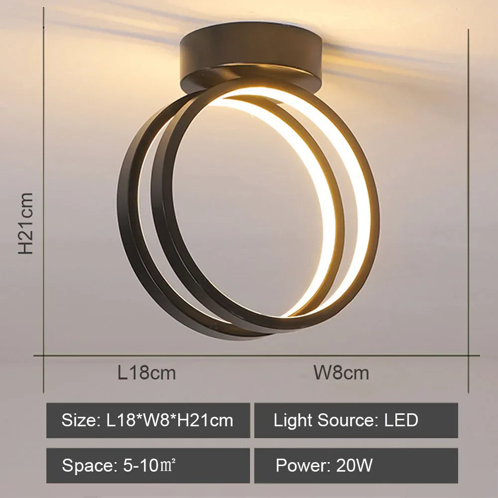 Modern LED Ceiling Lamp for Indoor Lighting Minimalist Chandelier