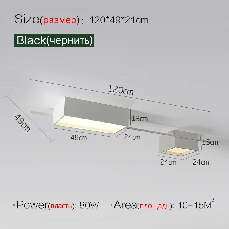 LED Ceiling Lights Modern Minimalist Living Room Dining Bedroom Lamps