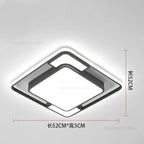 Geometry LED Ceiling Light: Modern Nordic Light Luxury for Living Room Decor