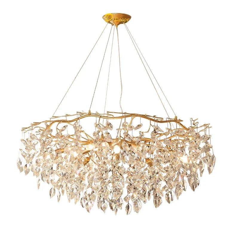 Modern Crystal Chandelier: Luxury Home Décor Lighting for Living Room & Lobby