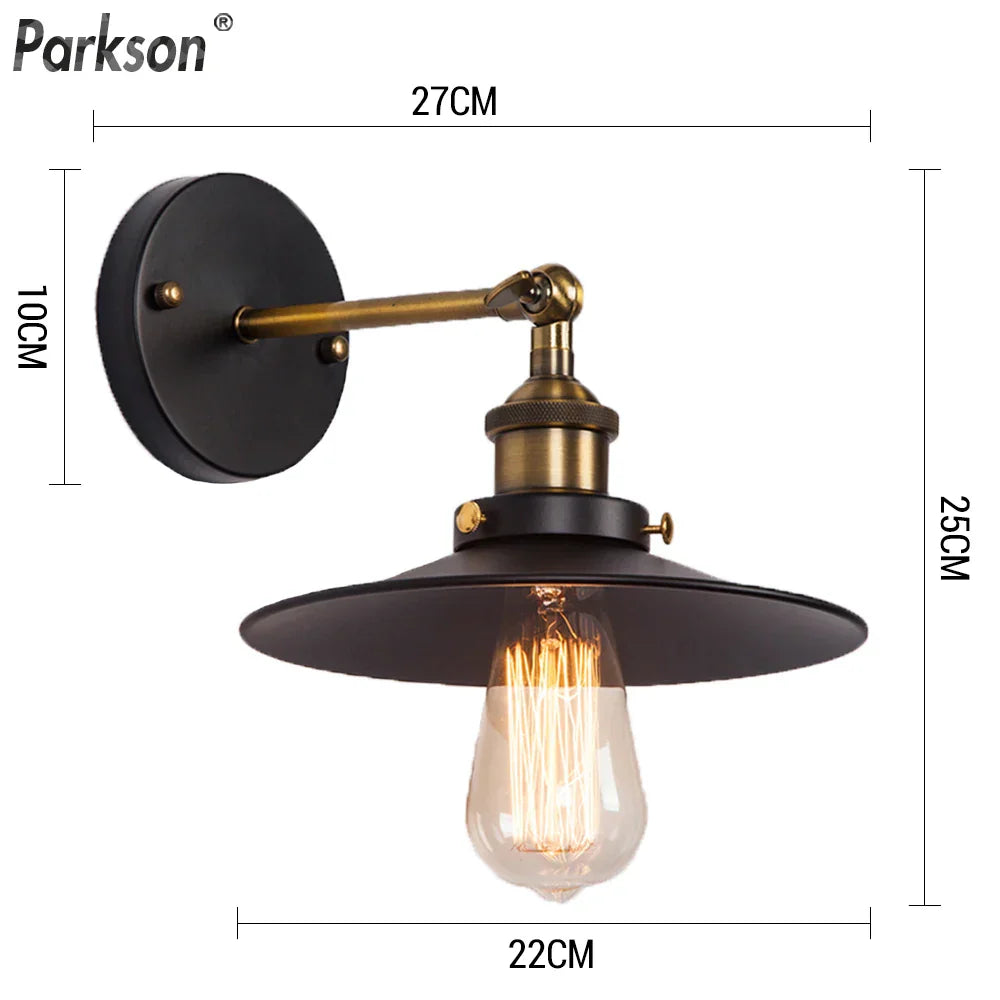 Retro Industrial LED Wall Light for Loft Bar Bathroom Decor
