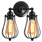 Modern Vintage Wall Lights Adjustable Bedside Sconce Lamps
