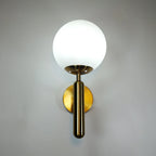 Glass Nordic Bedroom Wall Lamp Gold Black Interior Led Lighted Decoration