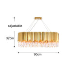 Nordic Modern Crystal Ceiling Chandelier LED Lights for Luxury Home Decor