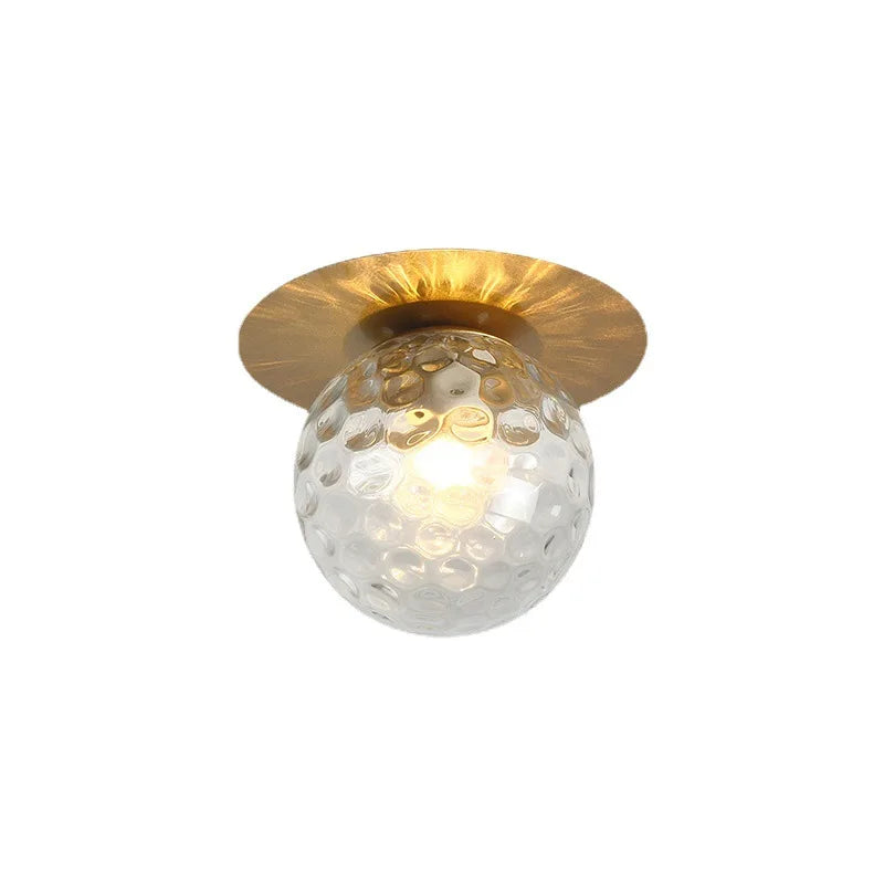 Glass Ball Ceiling Light Fixture for Bedroom Hallway Stairs - Home Lighting