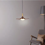 Nordic Black Walnut Chandelier: Stylish Lighting for Home, Restaurant, and Bar