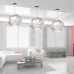 Feather Pendant Light: Romantic Bedroom Living Room Suspension Lamp