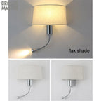 LED Industrial Gooseneck Wall Sconce for Bedroom Reading and Hotel