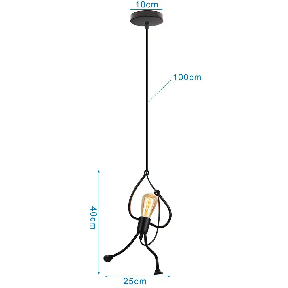 Industrial LED Pendant Ceiling Light for Home Living Room Kitchen Decor