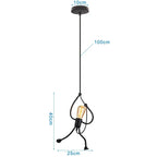 Industrial LED Pendant Ceiling Light for Home Living Room Kitchen Decor