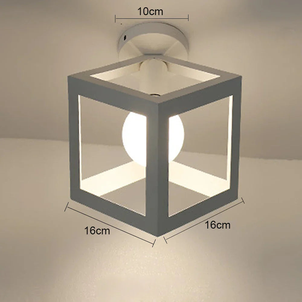 Nordic Industrial LED Ceiling Lights for Home Bedroom Living Room Kitchen