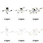 Vintage Wrought Iron Ceiling Lights Chandelier for Home Living Room Décor