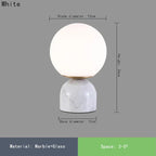 Nordic Marble Glass Table Lamp - Light Luxury for Living Room Bedroom