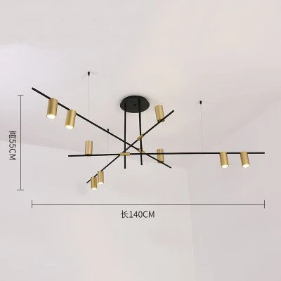 LED Ceiling Chandelier: Scandinavian Post-modern Designer Hanging Lamp for Dining & Living Room