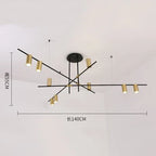 LED Ceiling Chandelier: Scandinavian Post-modern Designer Hanging Lamp for Dining & Living Room