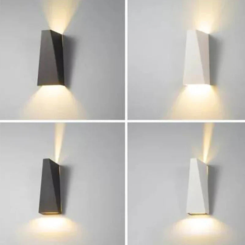 Dual Head 10W LED Wall Lamp for Bedroom Foyer, Waterproof Modern Outdoor Fixture