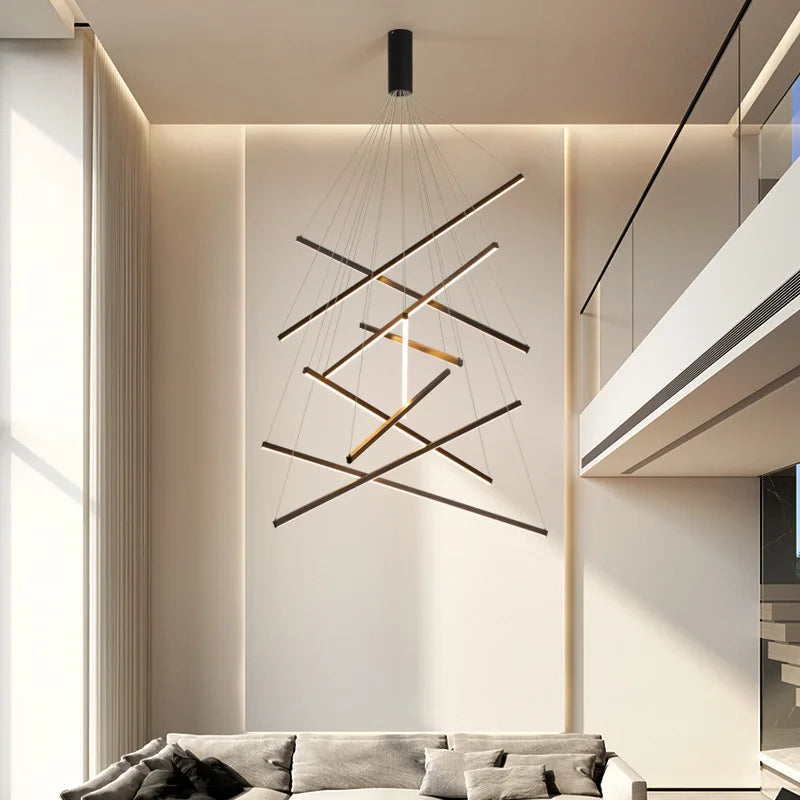 LED Nordic Chandelier: Modern Pendant Light for Living, Dining, and Bedroom