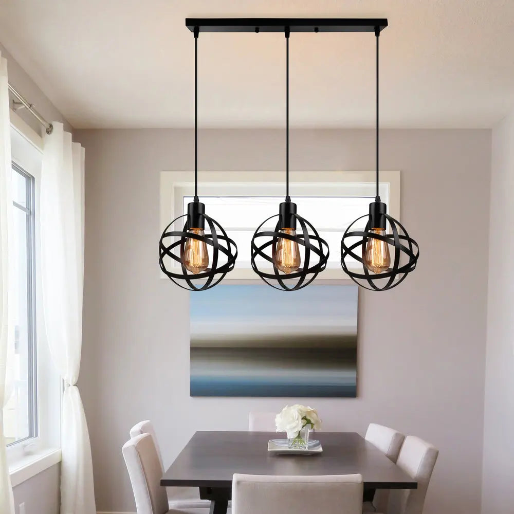 Industrial Pendant Lights - Modern Kitchen Island Lamp, Cafe Hanging Light