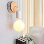 Modern Nordic Wooden Sconce Wall Lamp Indoor Home Light Fixture