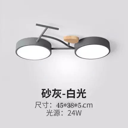 Kids LED Ceiling Lamp 3 Color Temperature, Nordic Design for Children's Room