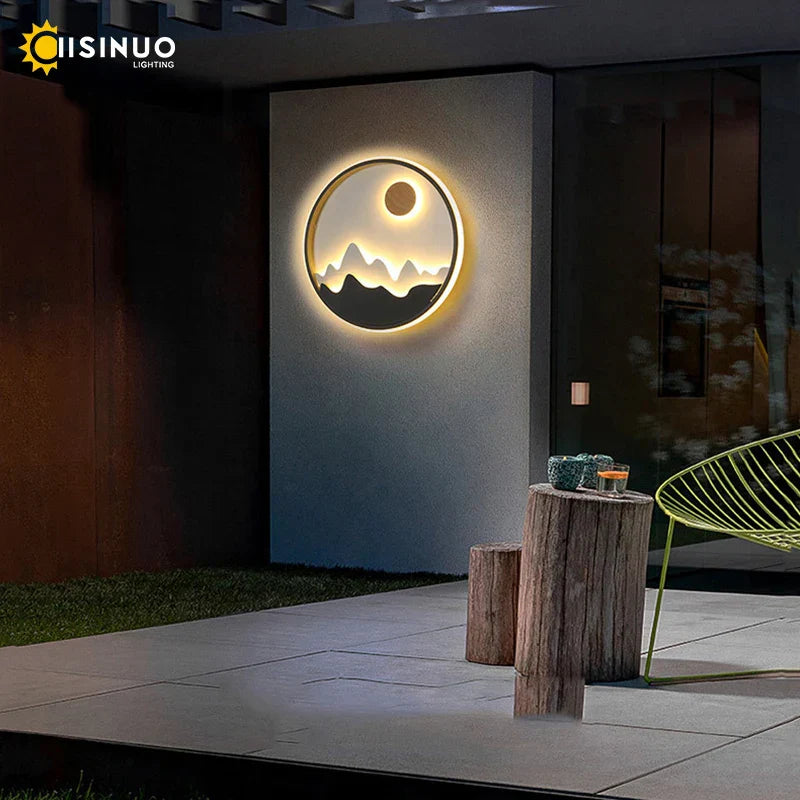 Outdoor Aluminum Wall Street Lamps - Dimmable Decorative Lighting Fixture for Garden Courtyard