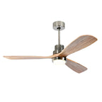 Wood Ceiling Fan with Remote Control | Bedroom 220V
