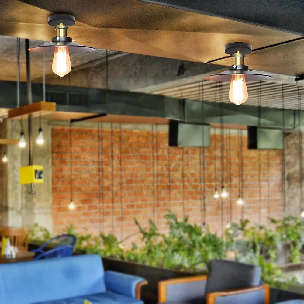 Vintage Industrial LED Ceiling Light for Home Kitchen Bar Lighting