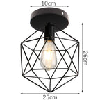 Iron Aisle Ceiling Lights: Industrial Nordic Vintage Kitchen Decor Ceiling Lamp