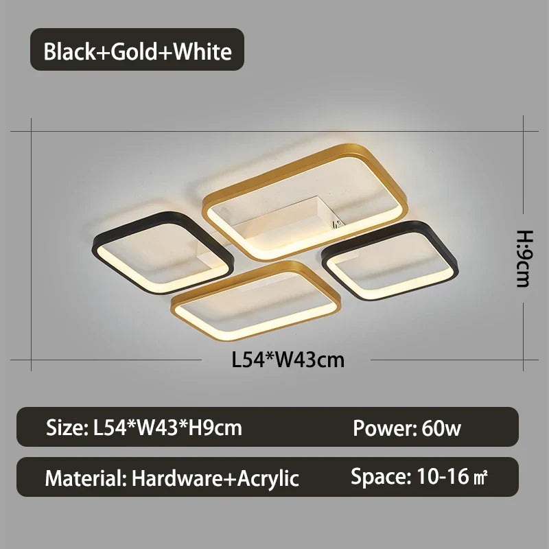 Dimmable LED Ceiling Light for Living Room and Bedroom