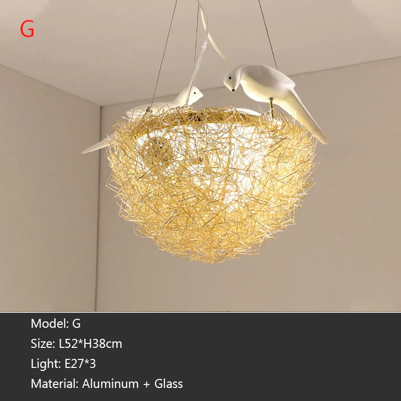 Bird's Nest LED Pendant Light for Dining Room, Cafe, Bar, Restaurant Decor