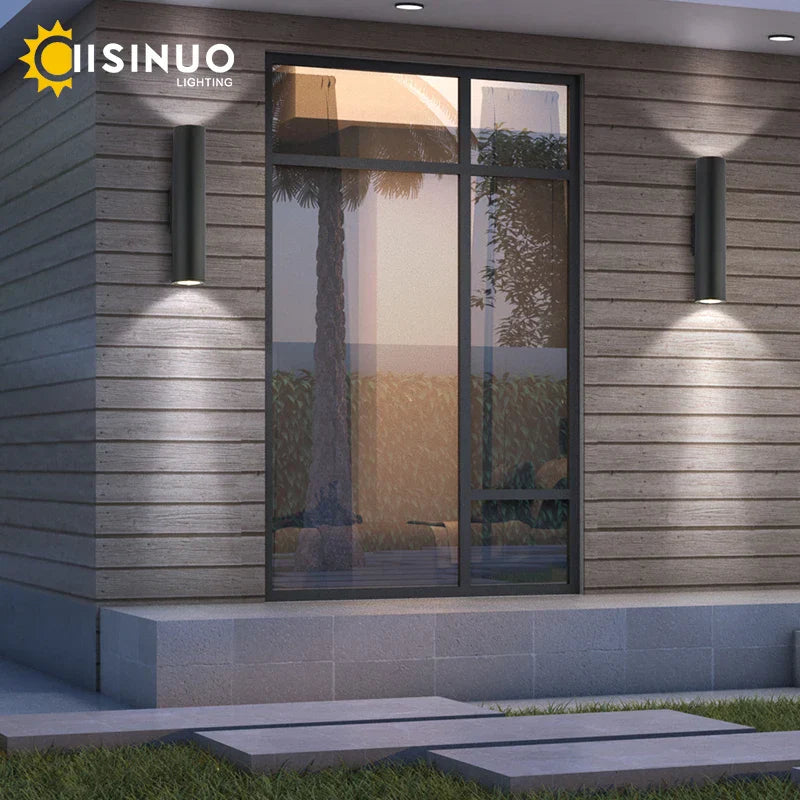 Outdoor LED Wall Lamp IP67 Aluminum Garden Porch Sconce Light
