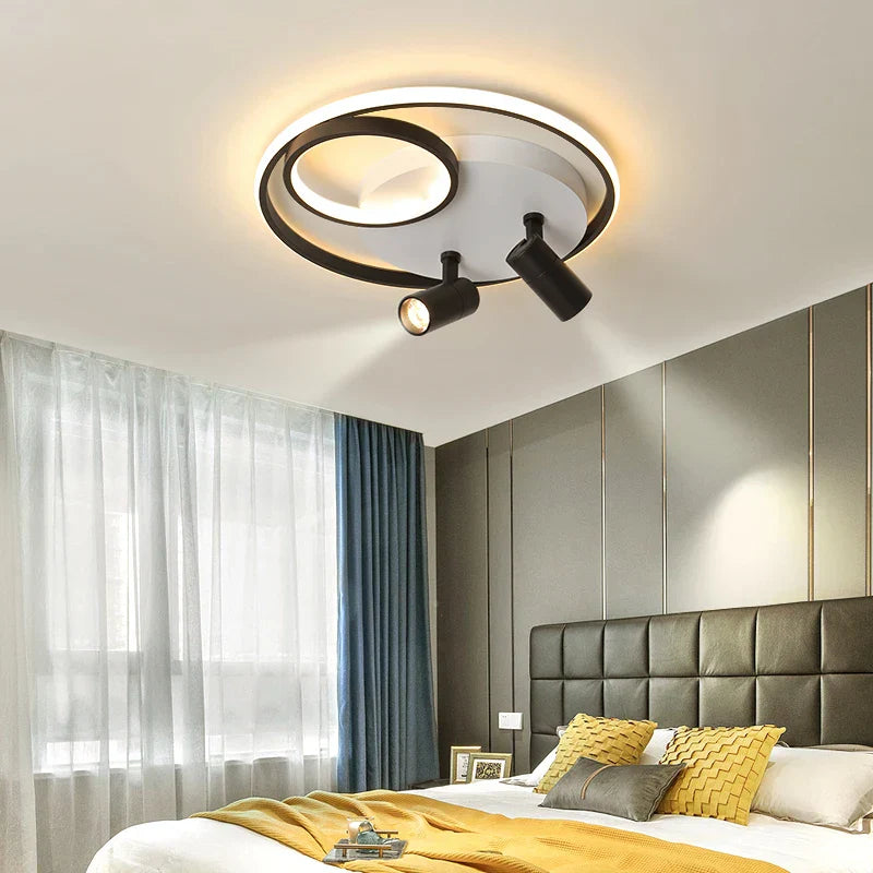 Nordic Gold Chandelier: Dimmable Remote Ceiling Light for Bedroom & Living Room