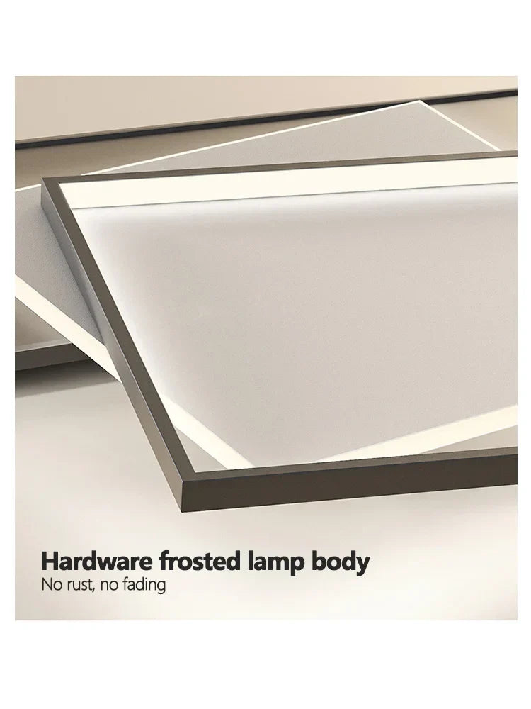 Square Minimalist Ultra-Thin Ceiling Lamp for Bedroom Living Room Modern Nordic Lighting
