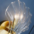 Nordic Shell LED Glass Wall Lamp for Bedroom, Living Room, Aisle - Elegant Lighting
