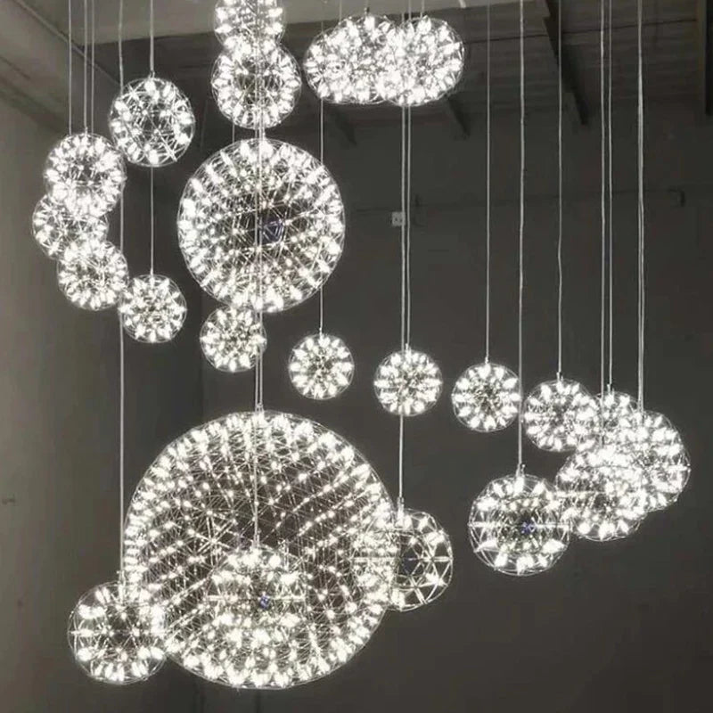 Gypsophila Sparkball Pendant Lights – Indoor Living Room Cafe Lighting Fixture