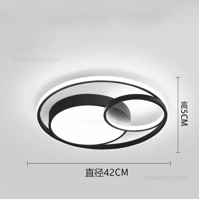 Geometry LED Ceiling Light: Modern Nordic Light Luxury for Living Room Decor