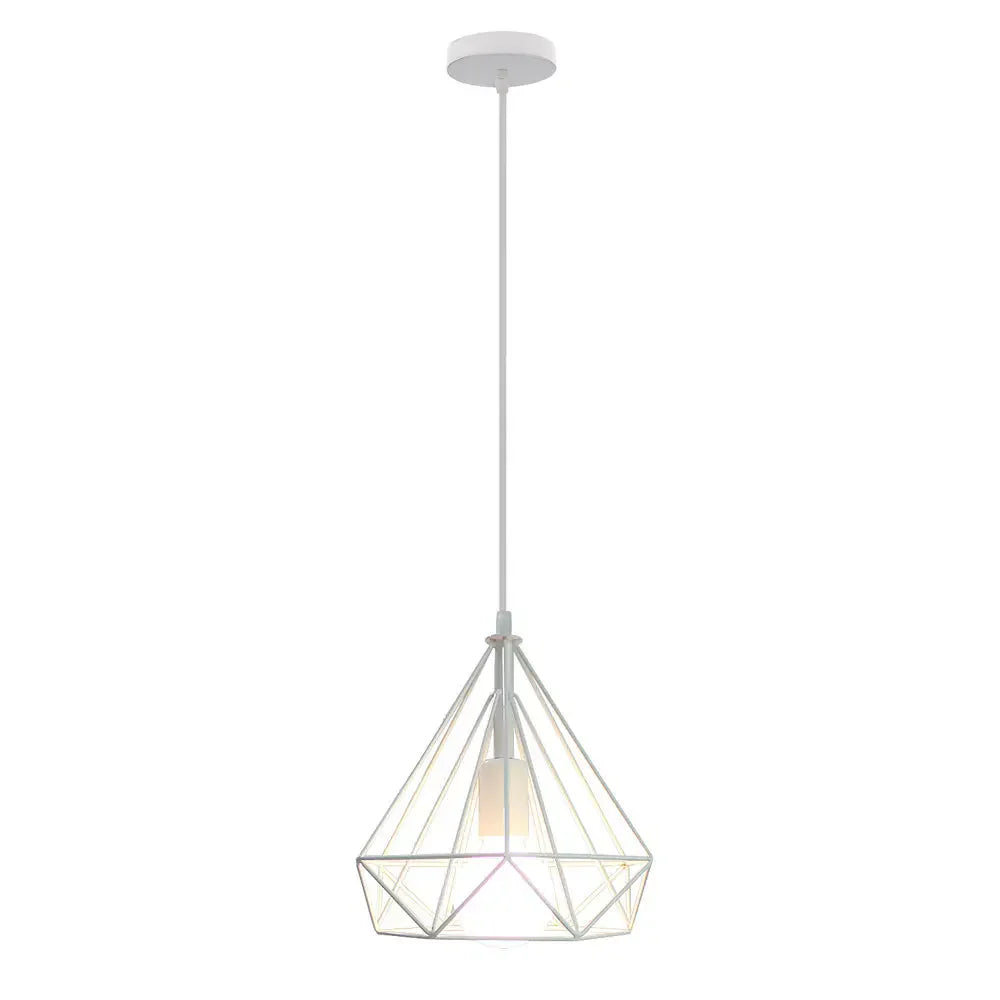 Industrial LED Pendant Light Vintage Loft Cage Hanging Lamp for Home Decor