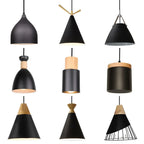 Vintage Modern Wood Pendant Lamp | Nordic Industrial LED Hanging Light