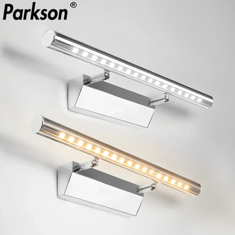 LED Bathroom Wall Light Stainless Steel Makeup Mirror Lamp Fixtures