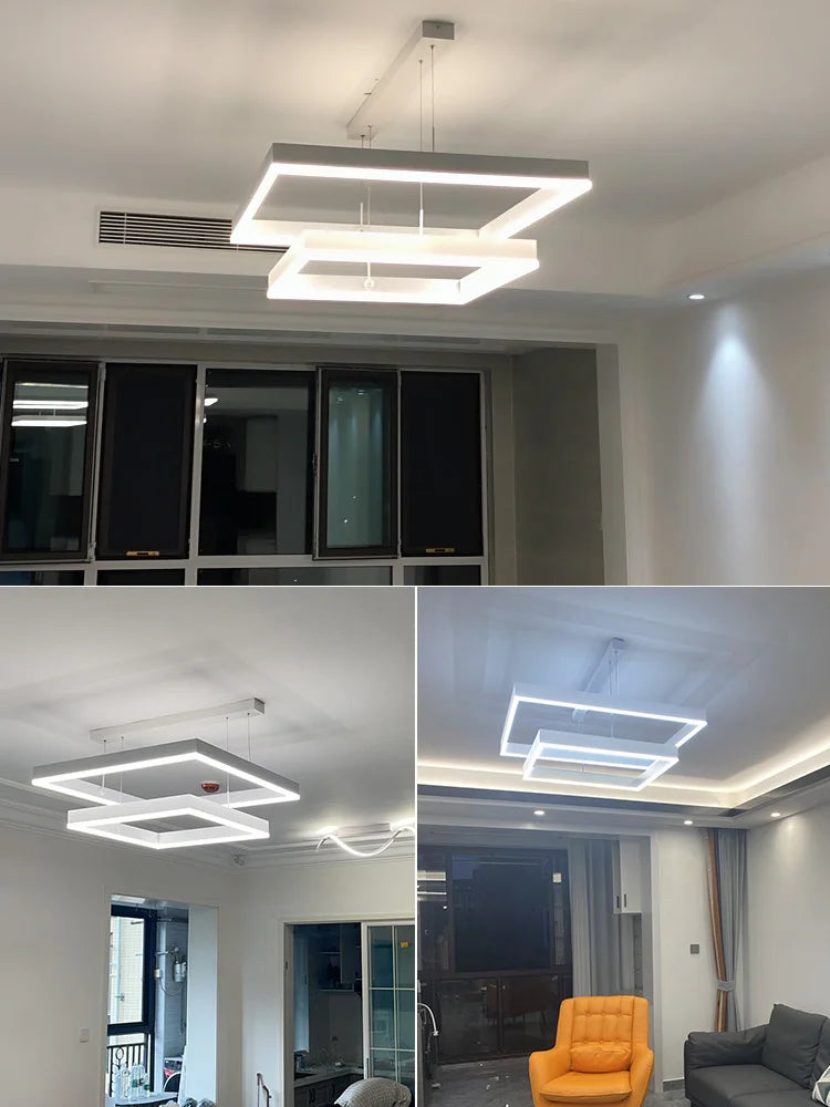 White Headlight Chandelier: Modern Nordic LED Dining Room Bedroom Lamp