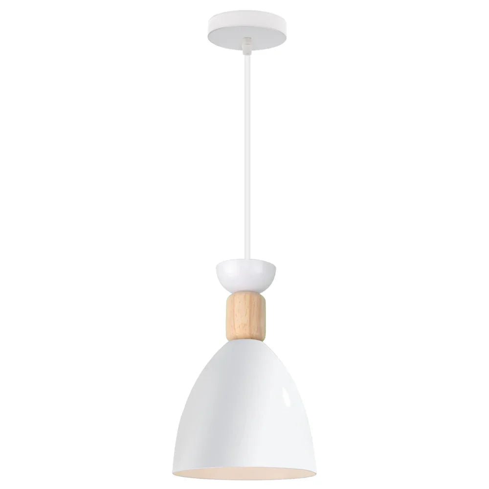 Vintage Modern Wood Pendant Lamp | Nordic Industrial LED Hanging Light