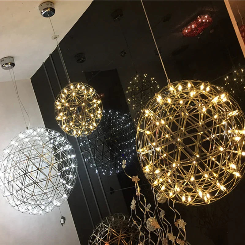 Gypsophila Sparkball Pendant Lights – Indoor Living Room Cafe Lighting Fixture