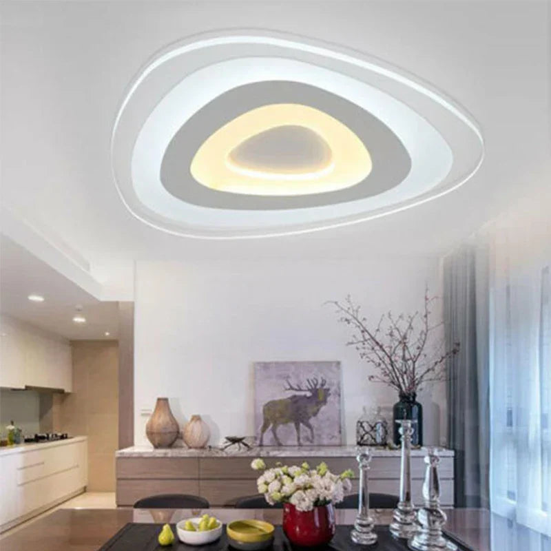 Triangle LED Ceiling Light | Modern Acrylic Lamparas de Techo Fixtures