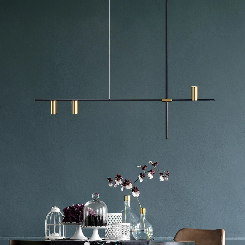 LED Ceiling Chandelier: Scandinavian Post-modern Designer Hanging Lamp for Dining & Living Room
