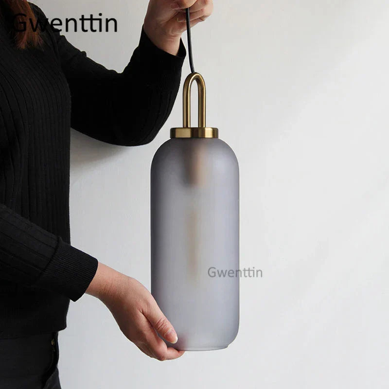 Luxe Glass Ball Pendant Lights: LED Nordic Hanging Lamp for Home Art Decor