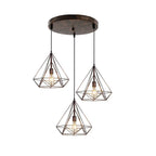 Industrial LED Pendant Light Vintage Loft Cage Hanging Lamp for Home Decor