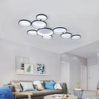 Nordic Remote Control LED Ceiling Lamp for Living Room, Study Room - Modern & Creative