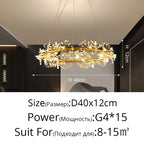 Dandelion Flower Chandelier: Modern LED Living Room Bedroom Indoor Decor Bouquet Lamps